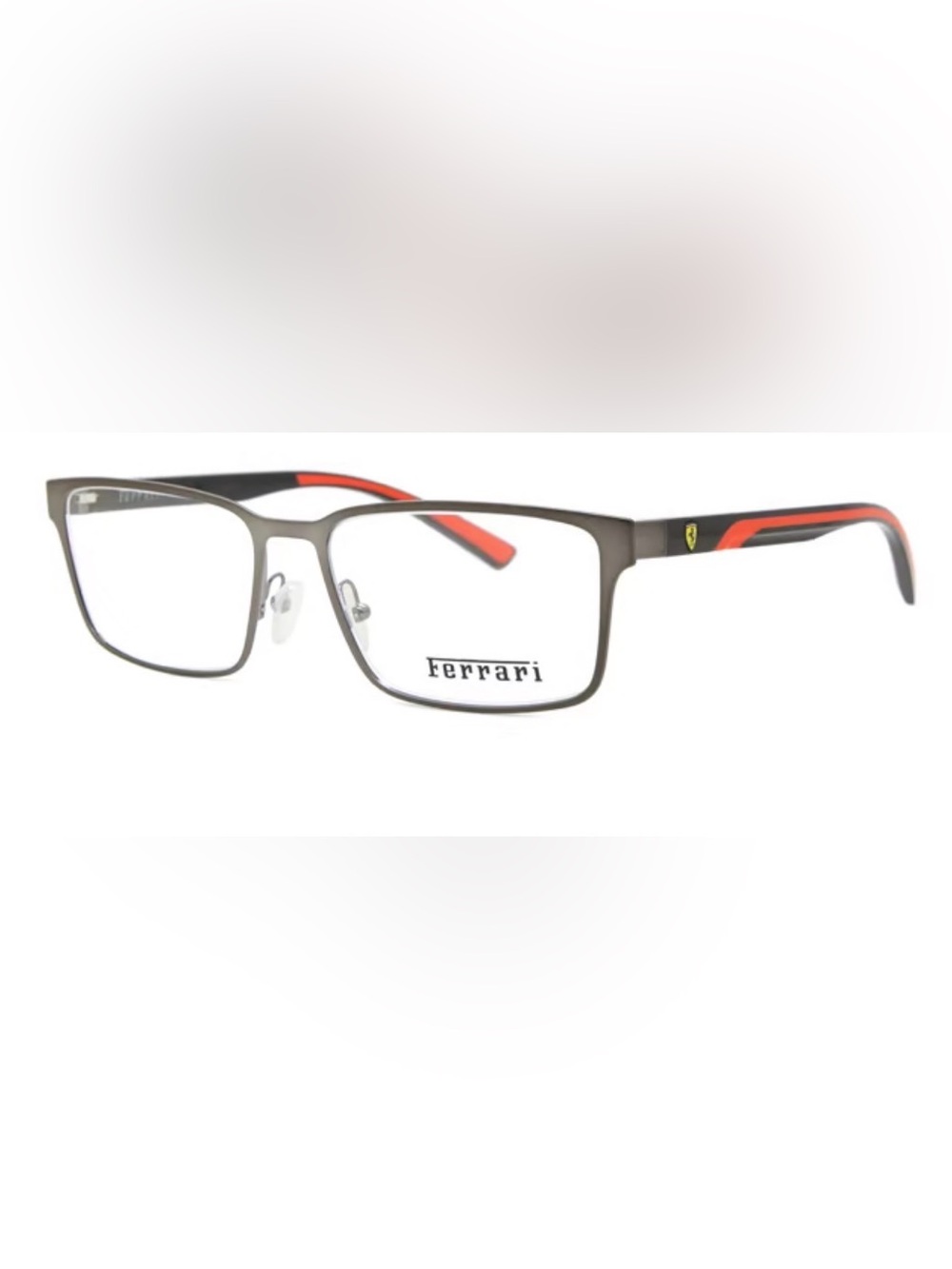Ferrari Matte Gunmetal Frames with Red Temples